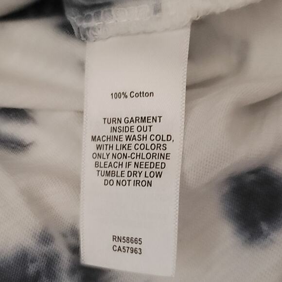 Zella Girl white & gray high low tie dye active top size L (10-12) - Picture 5 of 5